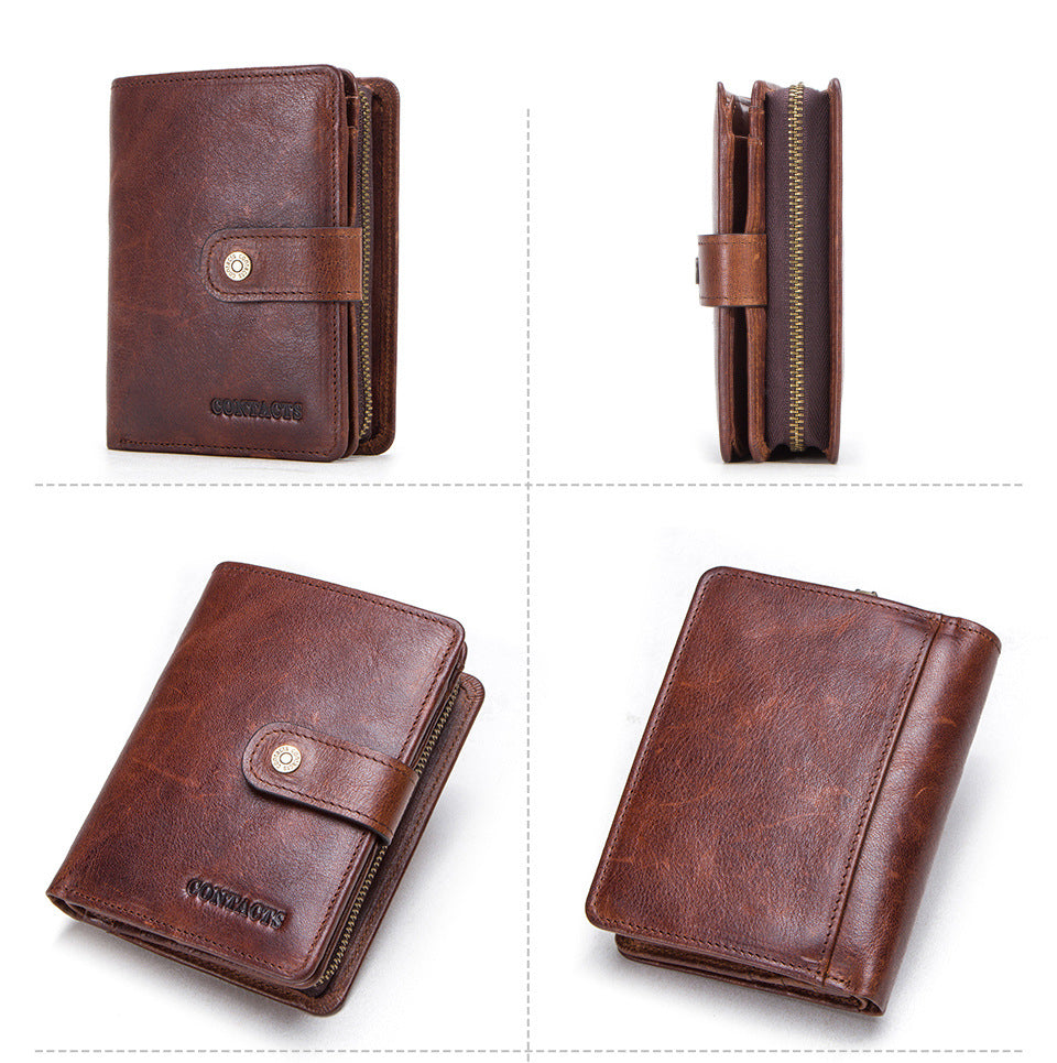 The Exoris™ Fusion Leather Wallet – Compact and Stylish