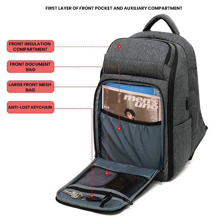 The Krytex™ Elite Backpack by Camel Mountain – 35L, Fits Up To 17" Laptop