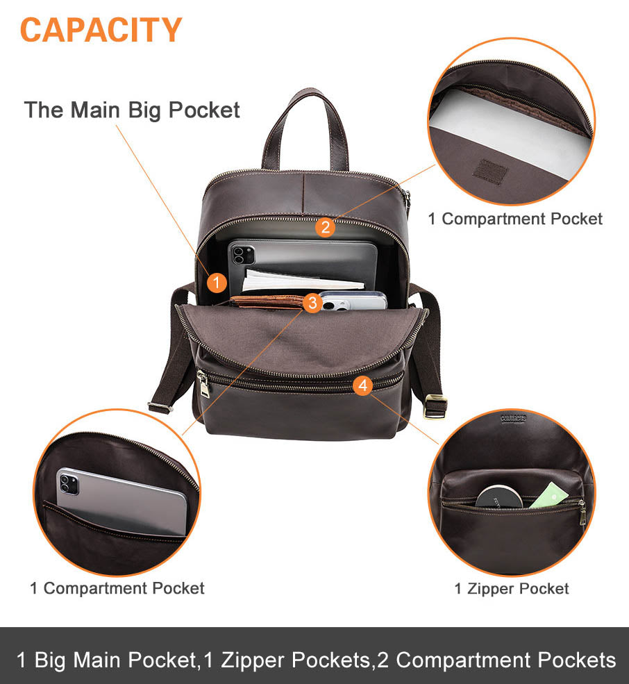 The Kalonix™ Signature Backpack by Camel Mountain – 10L, Fits Up to 13.3" Laptop