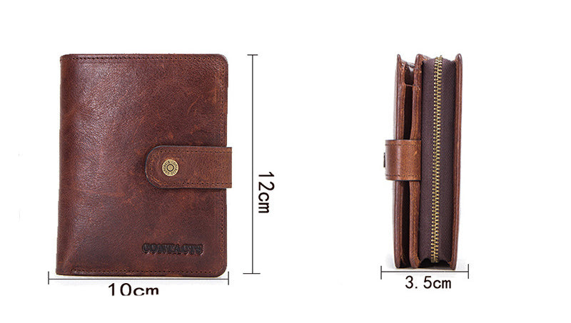 The Exoris™ Fusion Leather Wallet – Compact and Stylish