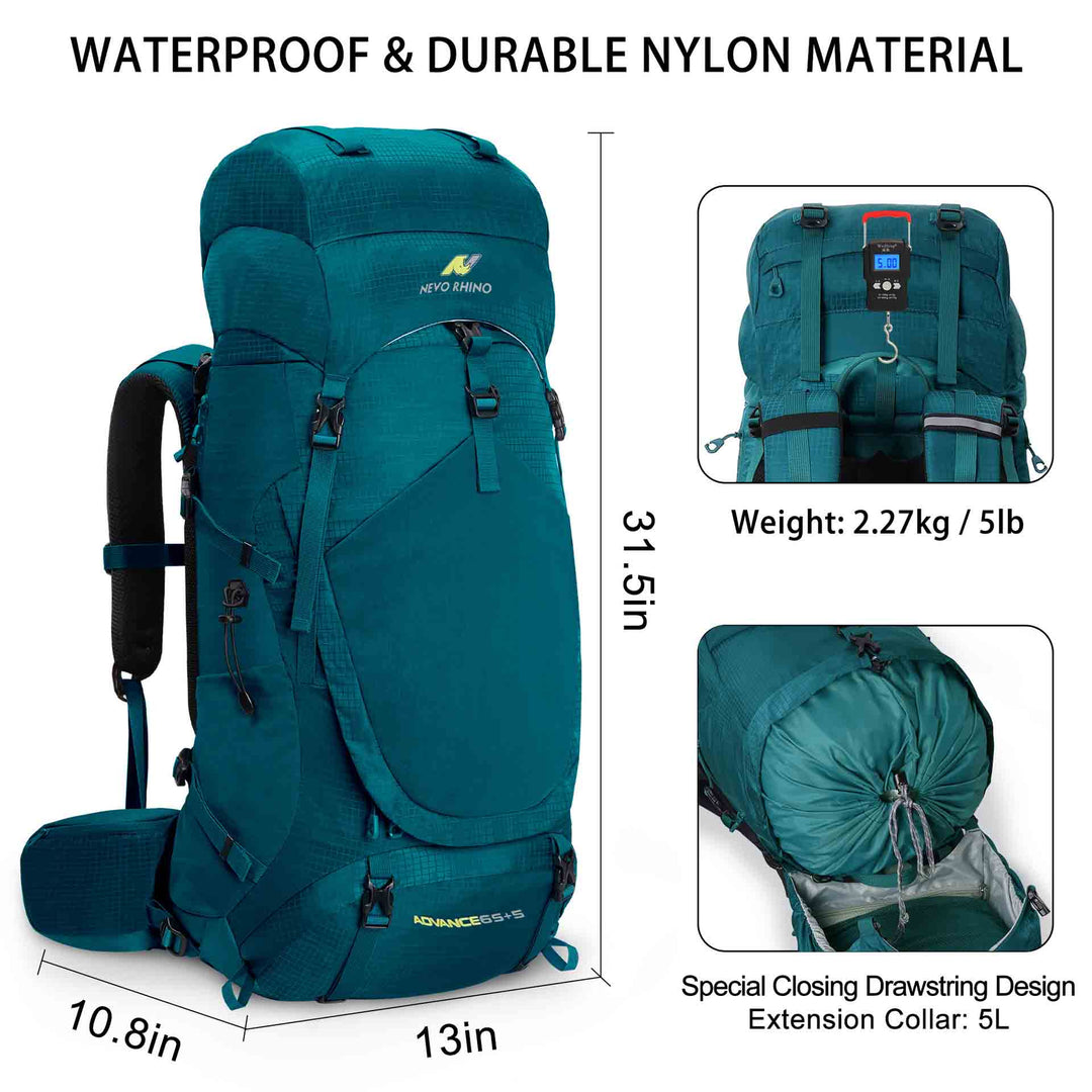 The Kryos™ Ultra Backpack by Camel Mountain – 70L, Perfect for Outdoor Adventures