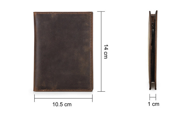 The Zevra™ Luxe Leather Wallet – Compact and Secure