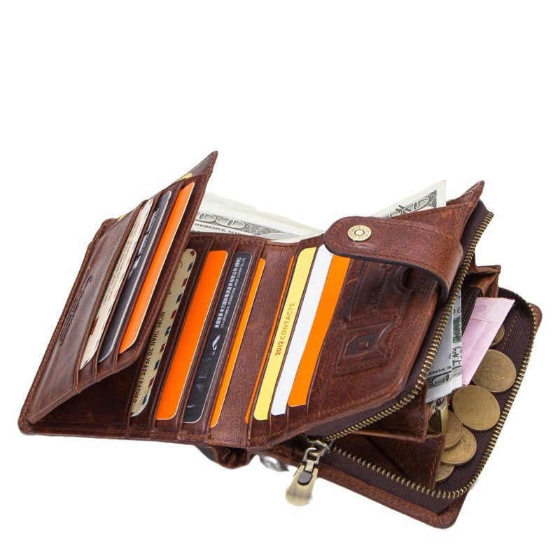 The Exoris™ Fusion Leather Wallet – Compact and Stylish