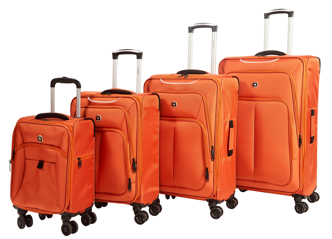 Set of 4 Swiss Digital Ultra Light suitcases - 18", 20", 26", 29" - Easy Portability from 1.6 kg