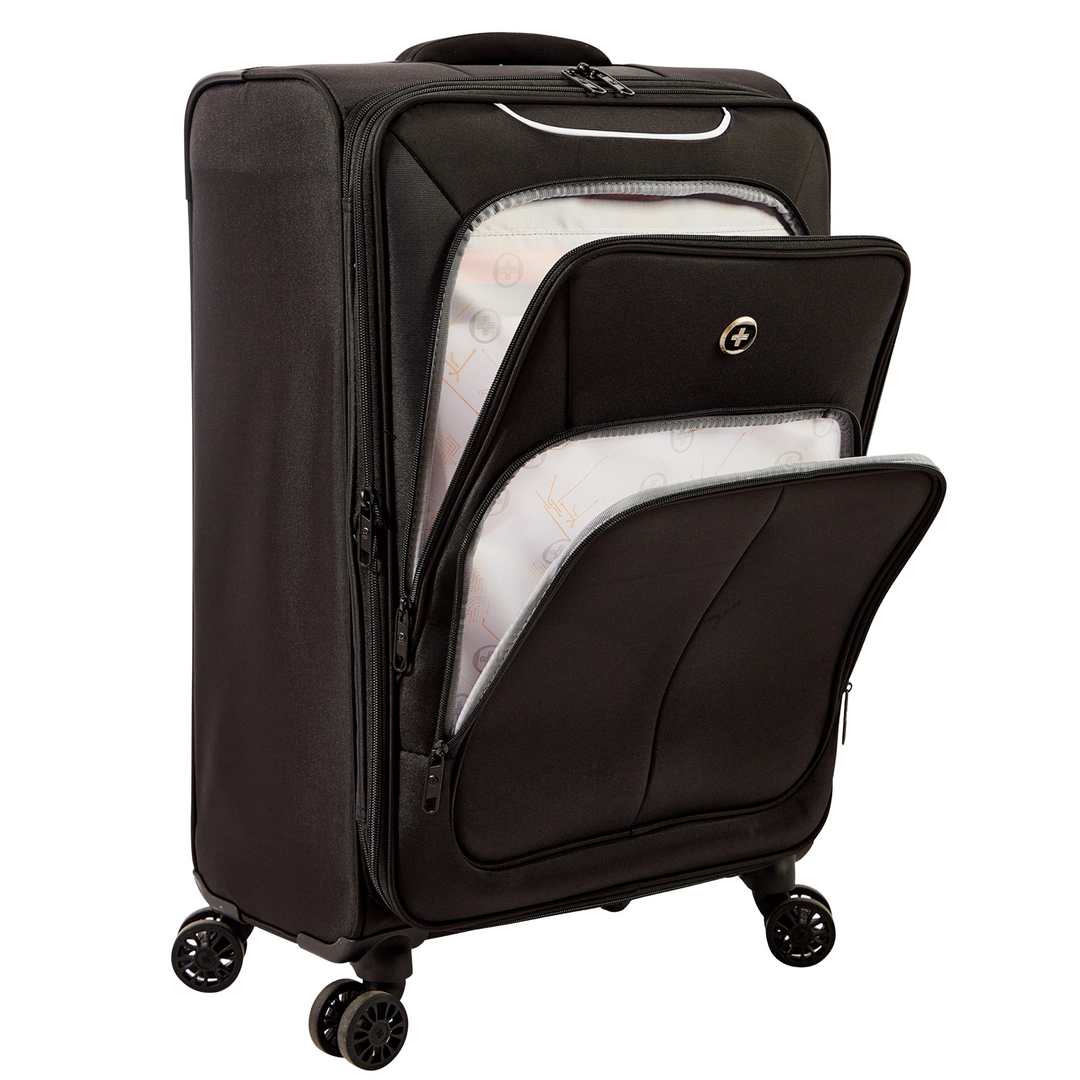 Set of 4 Swiss Digital Ultra Light suitcases - 18", 20", 26", 29" - Easy Portability from 1.6 kg