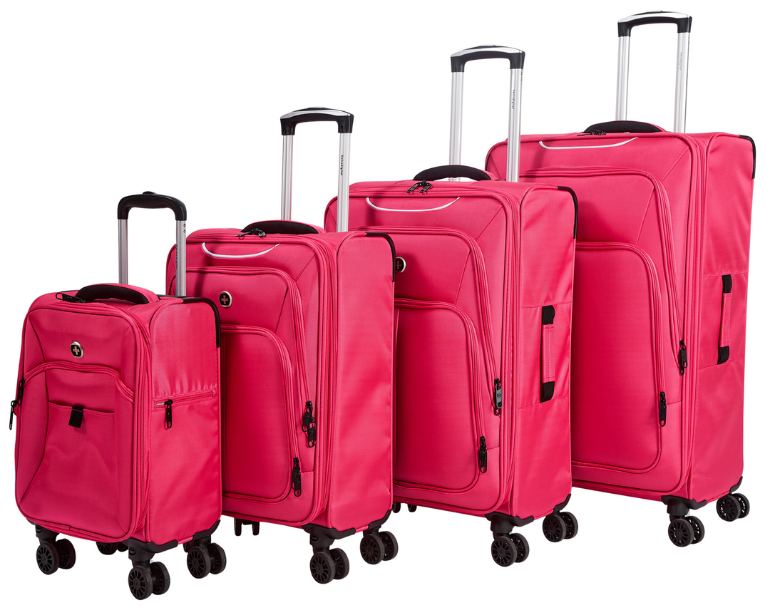 Set of 4 Swiss Digital Ultra Light suitcases - 18", 20", 26", 29" - Easy Portability from 1.6 kg